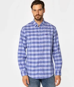 Koszula regular w kratę WILL 9316 BLUE