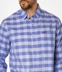 Koszula regular w kratę WILL 9316 BLUE