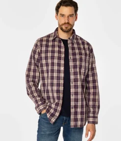 Koszula regular w kratę WILL 9305 VIOLET INDIGO