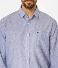 Koszula regular w paski WILL 9315 BLUE