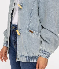 Kurtka jeansowa oversize AMELIA 1119 BRUSHED USED