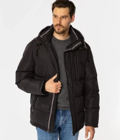 Kurtka zimowa z kapturem RASEL2 7416 BLACK