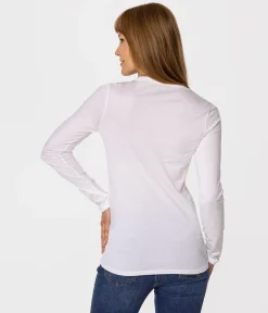 Longsleeve damski HELIA 1010 WHITE