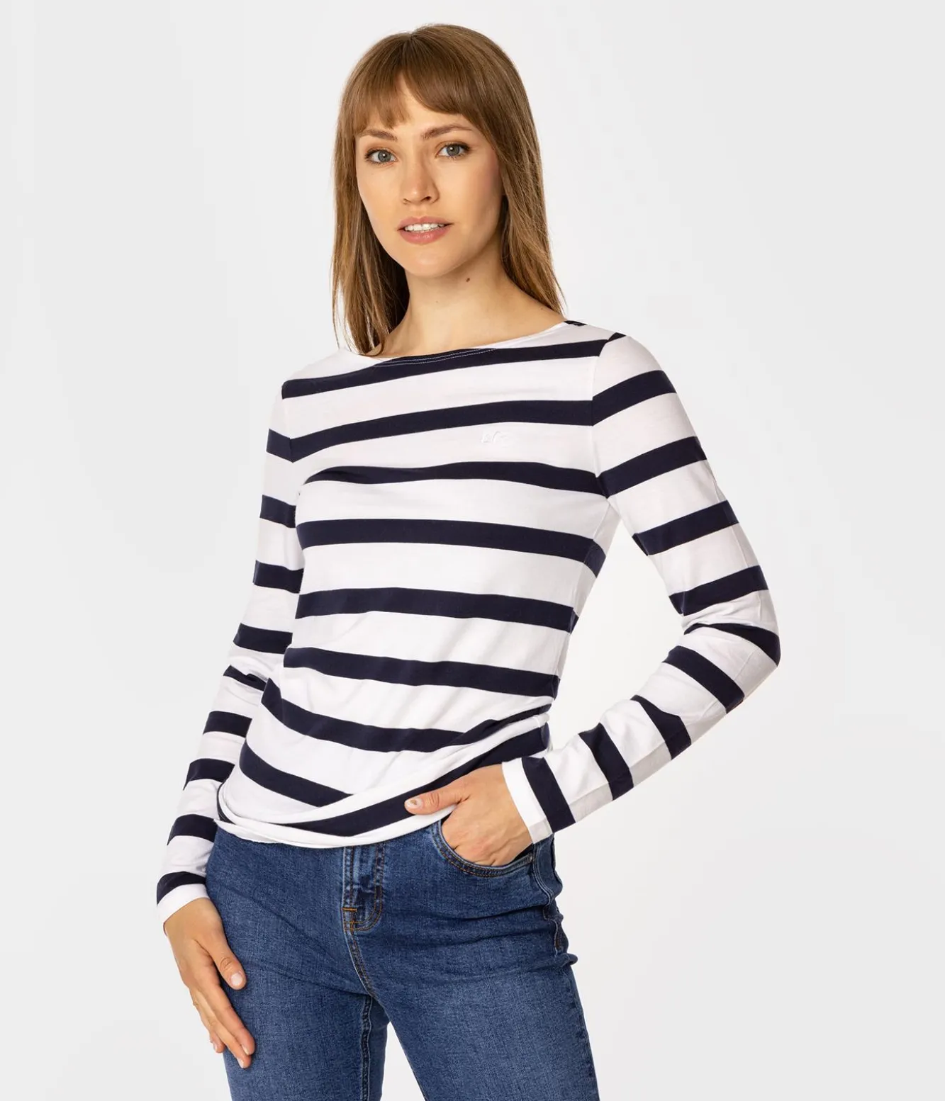 Longsleeve damski w paski HILARY 6040 STRIPES