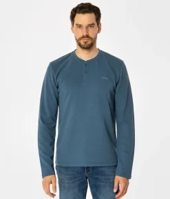 Longsleeve męski LARE 6040 INDIAL TEAL