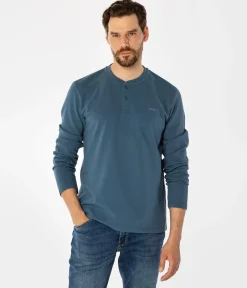 Longsleeve męski LARE 6040 INDIAL TEAL