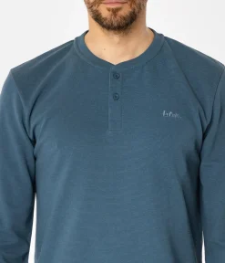 Longsleeve męski LARE 6040 INDIAL TEAL