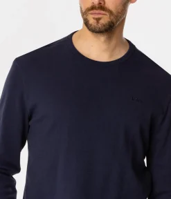 Longsleeve męski WAFFLE 1028 NAVY BLAZER