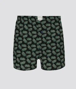 Luźne bokserki 2-pak BOX25 0005 BLACK GREEN