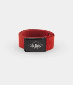 Parciany pasek z klamrą LCJ022 RED