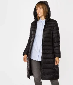 Puchowa kurtka damska z kapturem MELANIE 2532 BLACK