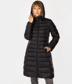 Puchowa kurtka damska z kapturem MELANIE 2532 BLACK
