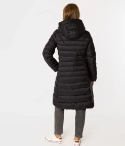 Puchowa kurtka damska z kapturem MELANIE 2532 BLACK