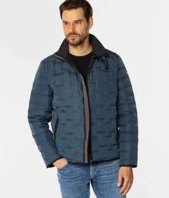 Puchowa pikowana kurtka ARTHUR 7518 INDIAN TEAL