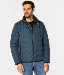 Puchowa pikowana kurtka ARTHUR 7518 INDIAN TEAL