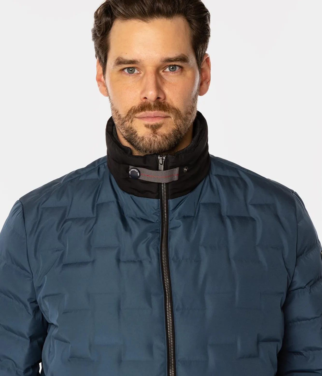 Puchowa pikowana kurtka ARTHUR 7518 INDIAN TEAL