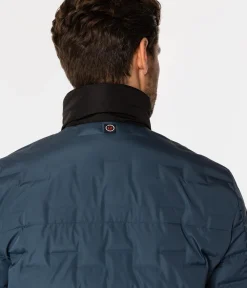 Puchowa pikowana kurtka ARTHUR 7518 INDIAN TEAL