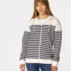 Rozpinana bluza damska z kapturem SAMMIE 4557 STRIPES