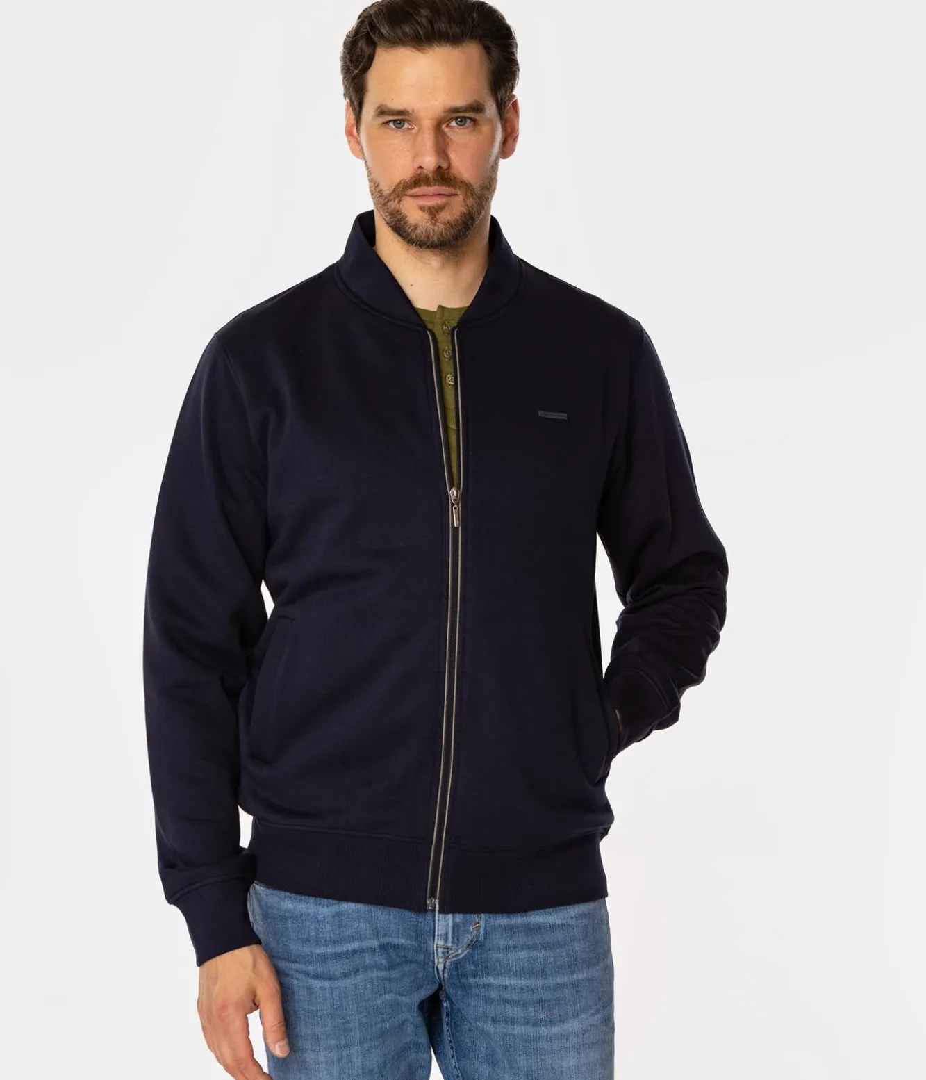 Rozpinana bluza męska ANTON 4315 NAVY BLAZER
