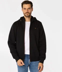 Rozpinana bluza męska z kapturem FORT 9252 CAVIAR