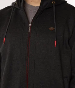 Rozpinana bluza męska z kapturem EMANUEL 9255 DARK GREY MELANGE