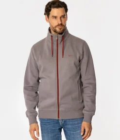 Rozpinana bluza męska ze stójką AMELIO 3020 DECEMBER SKY