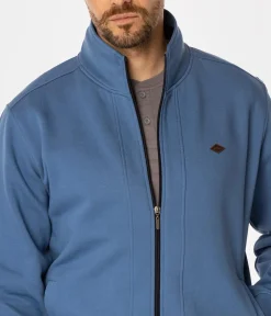 Rozpinana bluza męska ze stójką TAI 4312 CORONET BLUE