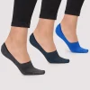 Skarpetki stopki balerinki mix 3-pak INVSOCKS 1802 BLUE MIX