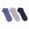 Skarpety stopki 3-pak SNESOCKS 0736 JEANS MIX