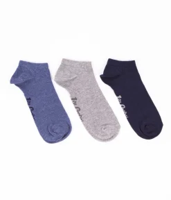 Skarpety stopki 3-pak SNESOCKS 0736 JEANS MIX