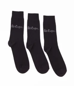 Skarpety za kostkę czarne 3-pak ANKSOCKS 0725 BLACK