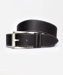 Skórzany pasek LCJ81 BLACK