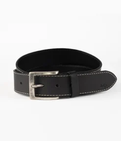 Skórzany pasek LCJ86 BLACK