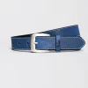 Skórzany pasek LCJ111 BLUE