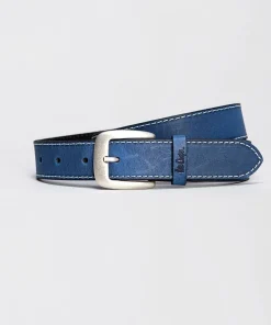 Skórzany pasek LCJ111 BLUE