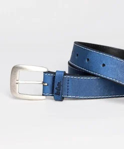 Skórzany pasek LCJ111 BLUE