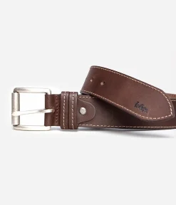 Skórzany pasek LCJ81 BROWN