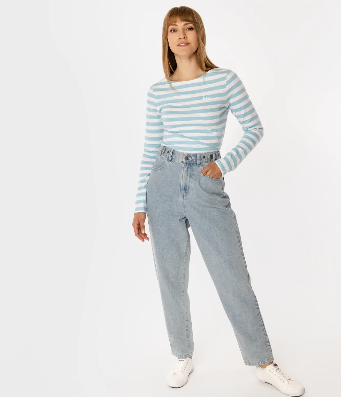 Spodnie damskie mom jeans MOLI 1111 BRUSHED USED