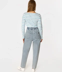 Spodnie damskie mom jeans MOLI 1111 BRUSHED USED
