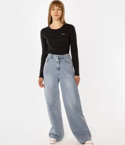 Spodnie damskie wide leg ISA 1117 BRUSHED USED