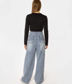 Spodnie damskie wide leg ISA 1117 BRUSHED USED