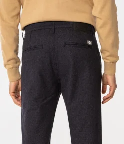 Spodnie męskie chino straight LUKAS 6008 NAVY
