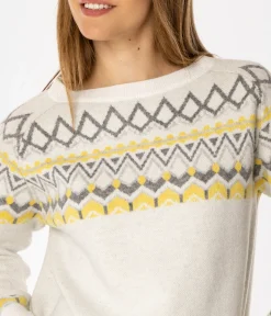 Sweter damski LEANDRA 2053 ECRUE