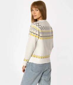 Sweter damski LEANDRA 2053 ECRUE