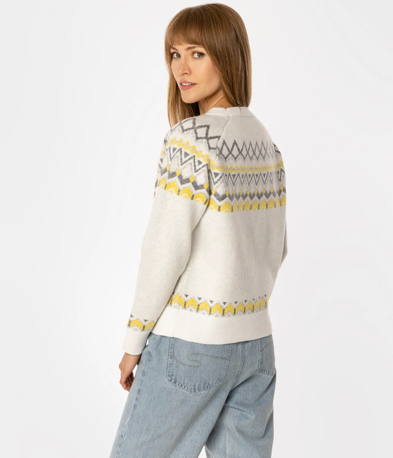 Sweter damski LEANDRA 2053 ECRUE