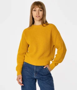 Sweter damski z bawełny organicznej YANA ORGANIC GOLDEN GLOW
