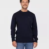 Sweter męski z bawełny organicznej BILL ORGANIC NAVY