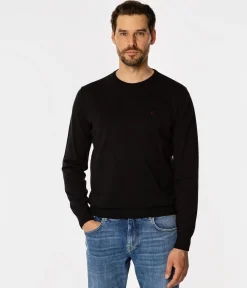 Sweter męski z bawełny organicznej ANDY ORGANIC BLACK