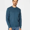 Sweter męski z bawełny organicznej BILL ORGANIC INDIAN TEAL