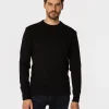 Sweter męski z bawełny organicznej BILL ORGANIC BLACK